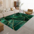 thumbnail image 1 of Stained Glass Fragments Rug 4 x 6 ftGreen for Bedroom Fluffy Machine Washable Shaggy Soft Area Rug, Non-Slip Indoor Floor Carpet for Living Room Home Decor Aesthetic, 1 of 8