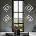 thumbnail image 4 of WYZCTTD 4 Pcs Geometric Grid Mirror Wall Stickers Acrylic Square Frame Decal, 4 of 7