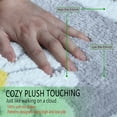 thumbnail image 4 of Bathroom Rug Mat White Flower Bathroom Rug Fluffy Soft microfiber carpet Non-slip bath mat Machine Washable Plush mat Bathroom rug in Bathroom shower, 4 of 6