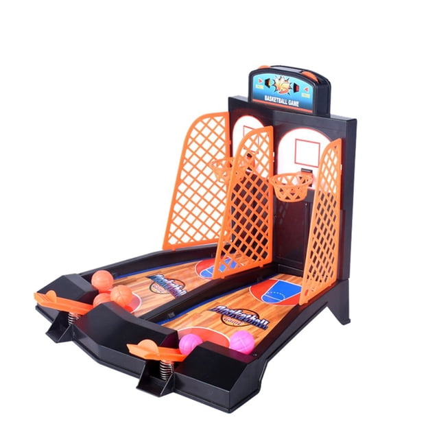 Basketball Shooting Game Desktop Table Reduce Stress Set Sports Toy for Adults