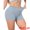 Blue, variant on DARING DIVA Women's High Waisted Boyshorts Ribbed Tummy Control Stretchy Panties S Black