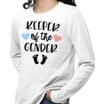 thumbnail image 2 of Keeper of the Gender Long Sleeve Shirt Unisex Large White, 2 of 5