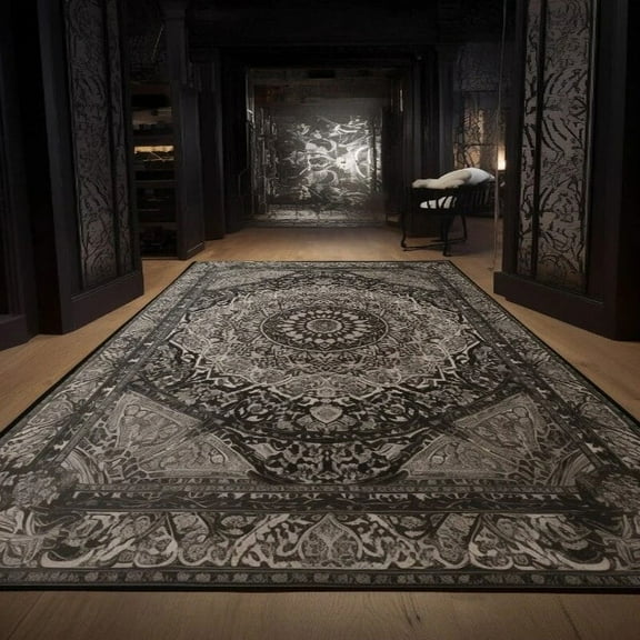 European Retro Court Living Room Decoration Carpets Luxury High Quality Rugs Bedroom Study Beside Decor Door Floor Mats Washable