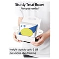 thumbnail image 2 of 50 Pcs Treat Boxes White, Candy Boxes Favors with Handle Paper Cookie Gift Bags Gable Boxes Red, 2 of 6