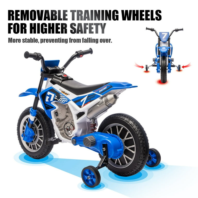 JOYLDIAS 12V Electric Dirt Bike Motorcycle for Kids with Training