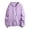 Purple, variant on Womens Hoodies Solid Color Zipper Up Long Sleeve Pullover Tops Casual Loose Fit Spring Trendy Solid Color Casual Sweatshirts