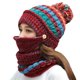 thumbnail image 1 of Gorro de mujer, gorro de punto de invierno 3 en 1, gorro cálido de invierno elaborado con cuidado, 1 of 8