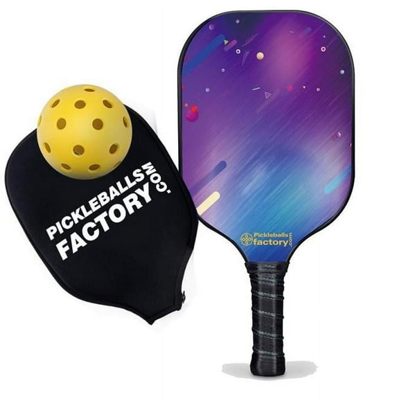 Pickleball Factory PB00053-8-C Usapa Pickleball Paddles - Triangles Best Pickleball Rackets, Tennis Pickleball Court Pickleball Elbow, Carbonfiber Graphite