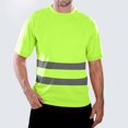 thumbnail image 4 of JLFKNG Summer Mens Cool T Shirt Hi Vis T Shirts Orange Work Shirt Shirts Reflective Tops Suit For Sports, Dailywear, Shopping And Other Occasions, 4 of 6