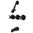 thumbnail image 1 of Kingston Brass KB230AX Victorian Tub & Shower Faucet, Matte Black, 1 of 1