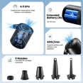 thumbnail image 4 of Bomba de aire NibbanAcal portátil de 6000 mAh recargable para inflables, 4 of 7