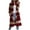 Claret, variant on Lovskoo Cardigan Sweaters for Women Open Front Long Sleeve Loose Stripe Pocket Ethnic Knitted Button Oversized Winter Outerwear Tops Claret