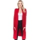 thumbnail image 1 of Cardigan ligero tejido con bolsas color Rojo AMAD Casual para mujer Talla XL, 1 of 4