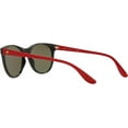 thumbnail image 5 of Ray Ban Scuderia Ferrari Light Green Mirrored Silver Phantos Unisex Sunglasses RB2202M F64430 55, 5 of 7