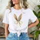 thumbnail image 3 of Mujeres Pantalones Cortos de Manga Corta Impresa Floral Cuello Redondo Superior / Camisa Poliéster, Blusa Casual de Moda para el Uso Diario Del Hogar, 3 of 5