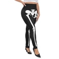 thumbnail image 4 of HDE Womens Plus Size Graphic Leggings Halloween Costume Tights Skeleton Bones 4X, 4 of 6