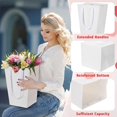 thumbnail image 3 of ANHXN  Flower Bouquet Bags with Ribbon Handles Large Paper Bouquets Gift Bags Florist Packaging for Wedding Mother's Day Birthday, 3 of 7