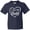 Navy, variant on I Love My Daddy in White Chalk Heart Youth T-Shirt