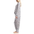 thumbnail image 3 of MUK LUKS Women's 2 Piece Pajama Set, Long Sleeve Shirt and Joggers - Silky Velour Mountain Vibes, Bear Crawl, S, 3 of 4