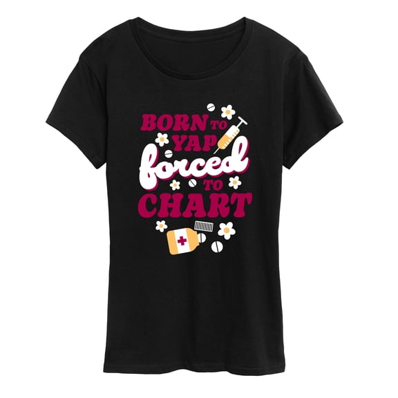 Instant Message - Born to Yap - Women's Short Sleeve Graphic T-Shirt