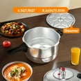 thumbnail image 3 of 4.5/8Qt Aluminum Pressure Cooker with Exhaust Valve And Multiple Protections Suitable for Stovetop Pressure Cooker Ideal for Cooking Family Meals Or Catering Events Pressure Cooker Compatible with Ga, 3 of 9
