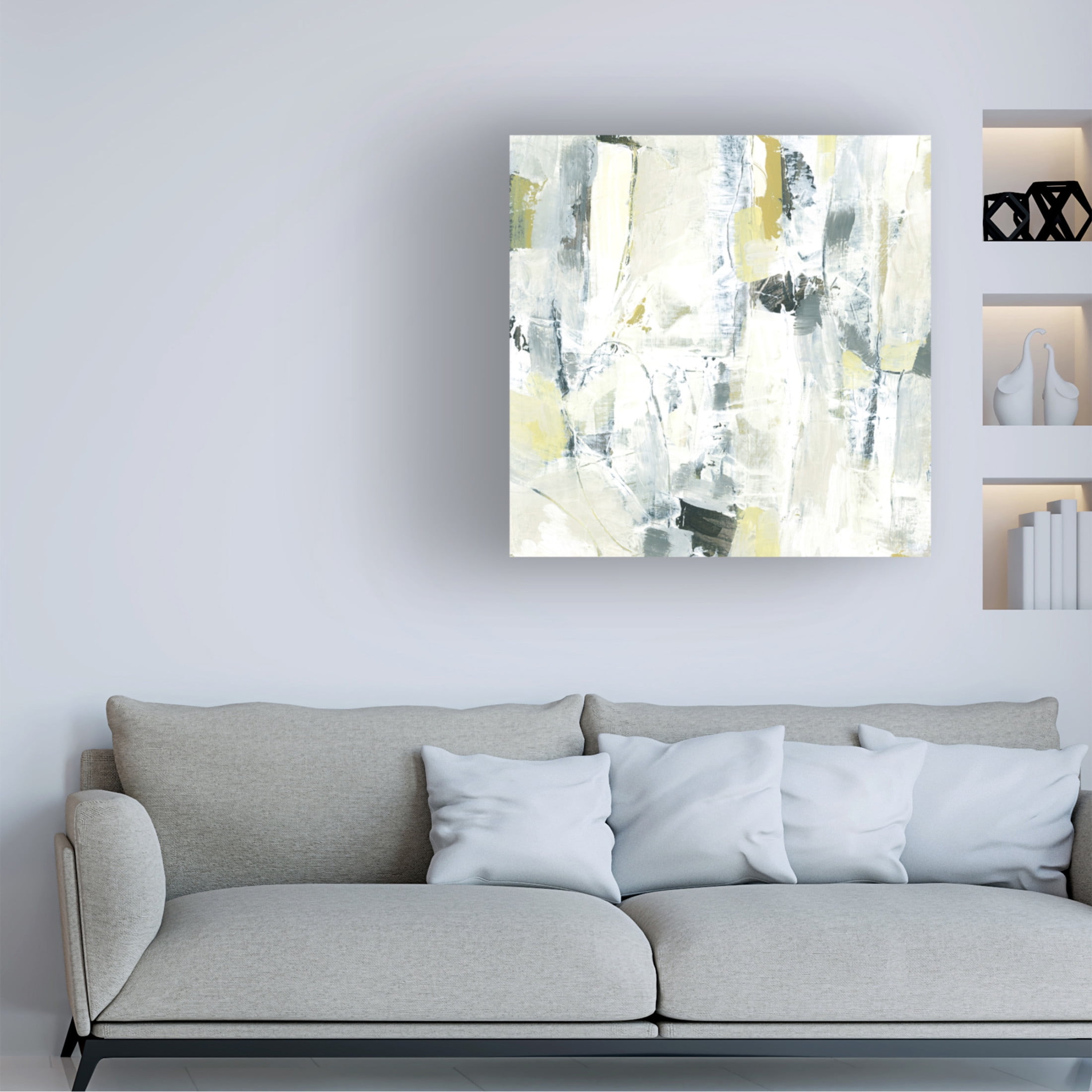 Trademark Fine Art June Erica Vess  Citron Graffiti I Canvas Wall Art