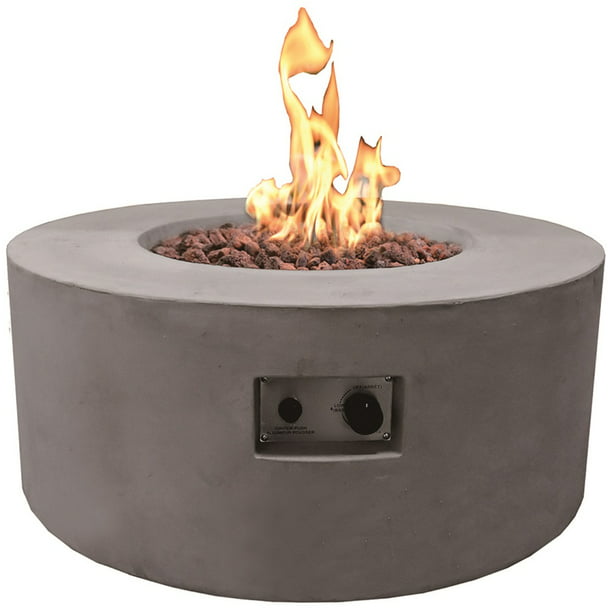 Modeno Outdoor Tramore Fire Pit Table, Round Propane Fire Pit Table