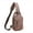 Brown, variant on Men Sling Bag Waxed Canvas Crossbody Bag with one strap Travel Hiking Chest Bag daypack
