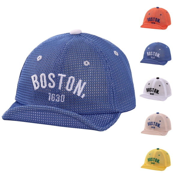 Baby Baseball Hat LightweightBlue Baseball Cap Breathable Mesh Hat for Boys Girls 1-4 Years