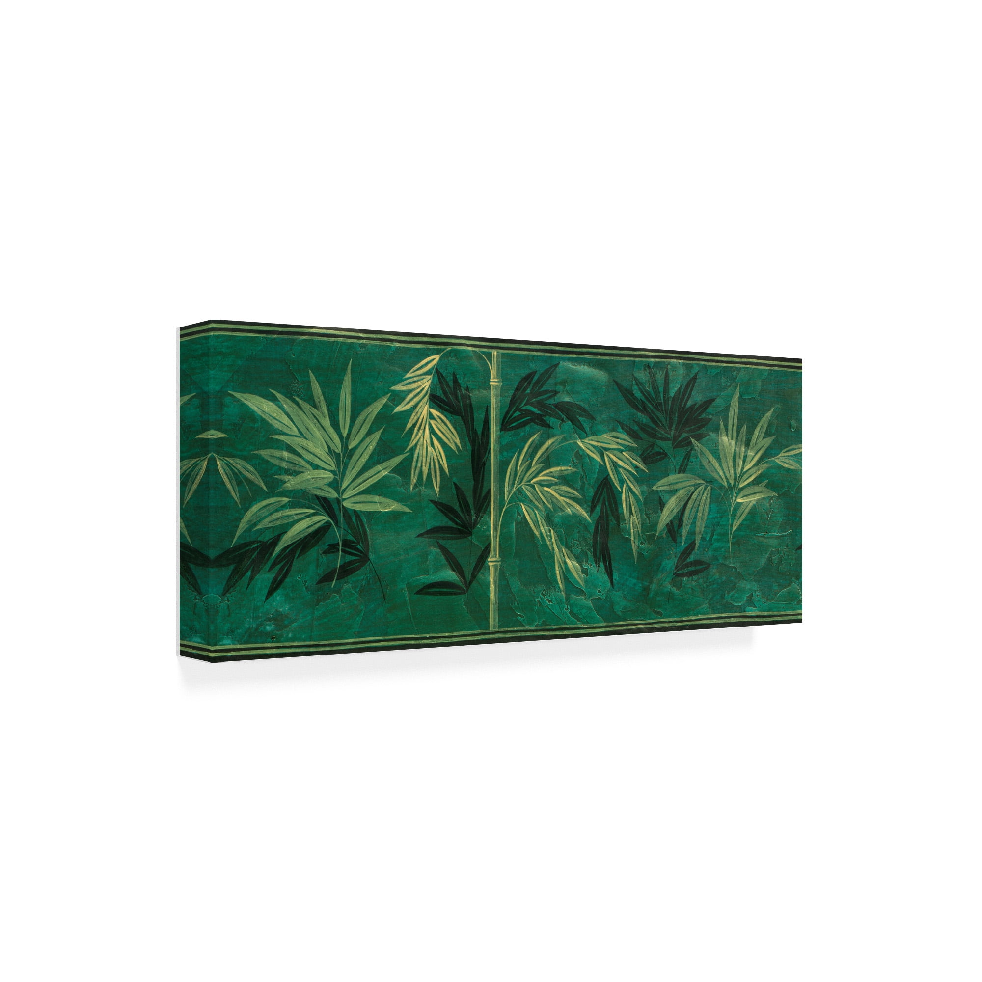 Trademark Fine Art 'Dark Teal Bamboo' Canvas Art by Pablo Esteban