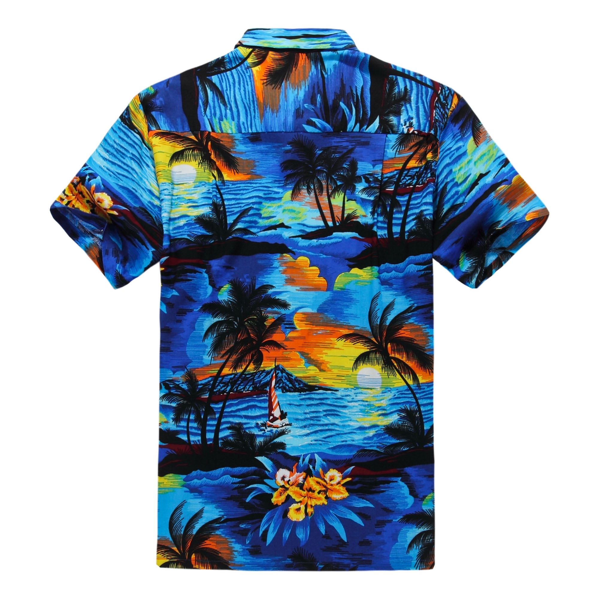 Hawaii Hangover Men's Aloha Shirt (4xl, Sunset Blue)