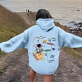 thumbnail image 4 of Women Sweatshirts Product Category Hoodies Sweatshirts for Women Comfortable Winter Wear Printed Design Casual Pullover Hoodie for Everyday and Travel Blue 2XL, 4 of 6