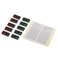 thumbnail image 1 of -PEAK Bouton de Marqueur de Batterie, Autocollant de Marqueur de Batterie 10 Pcs Affichage de Puissance Indicateur Autocollant Batterie Réutilisable Batterie Batterie Réutilisable Marqueur de Batterie Réutilisable, 1 of 7