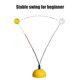 thumbnail image 4 of Advancent Tennis Swing Trainer Multipurpose Indoor Outdoor Gardens Anti-skid Backyard Professional Beginers Balls Park Training Tool Deportes y aire libre Amarillo Advancent OD014278-02, 4 of 5