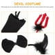 thumbnail image 2 of 1 set Halloween Party Cosplay Disfraz Accesorios de disfraces de diablo TIE BODA TAN, 2 of 6