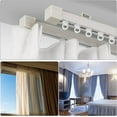 thumbnail image 5 of 100pcs White Curtain Track Gliders - Effortless Curtain Rail Hooks, 5 of 5