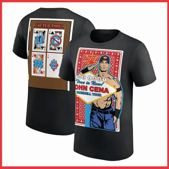 John Cena Farewell Tour 2025 Las Vegas T-Shirt - Black