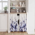 thumbnail image 6 of Purple Blooms Floral Kitchen Curtain for Berdoom Living Room Cafe 54 Inch Length, Farmhouse Spring Flowers Botanical Tiers Curtains Light Filtering Drapes Window Treatment 2 Panels 52"Wx54"L, 6 of 8