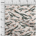 thumbnail image 2 of oneOone Velvet Dark Teal Green Fabric Bird Diy Clothing Quilting Fabric Print Fabric By Yard 58 Inch Wide, 2 of 4