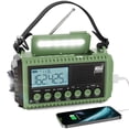 thumbnail image 1 of Radio de emergencia Raynic CR1009Ultra de 12000 mAh con cargador solar, 1 of 7