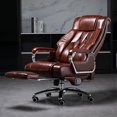 thumbnail image 3 of Mobile Restaurant Office Chairs Leather Lounge Luxury Armchair Chairs Swivel Relaxing Italian Fauteuil Living Room Furniture My Lux Decor Round, 3 of 14