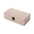 thumbnail image 2 of Wooden Storage Box Souvenir Box with Hinge Lid Container Decorative Keepsake Box Style A, 2 of 9