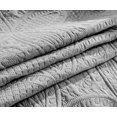 thumbnail image 2 of Bedspread Coverlet 3 Pcs Set Oversized 100 x 106 Queen Size Charcoal Color, 2 of 6