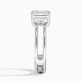 thumbnail image 2 of Dash Jewel 14K White Gold Over Rings - 2.1 Ct Asscher Cut Diamond Ring for Her - Causal Daily Wear Rings for Women's - Double Band Enhancer Engagement Rings - Gorgeous Anniversary Gift for Wife, 2 of 6