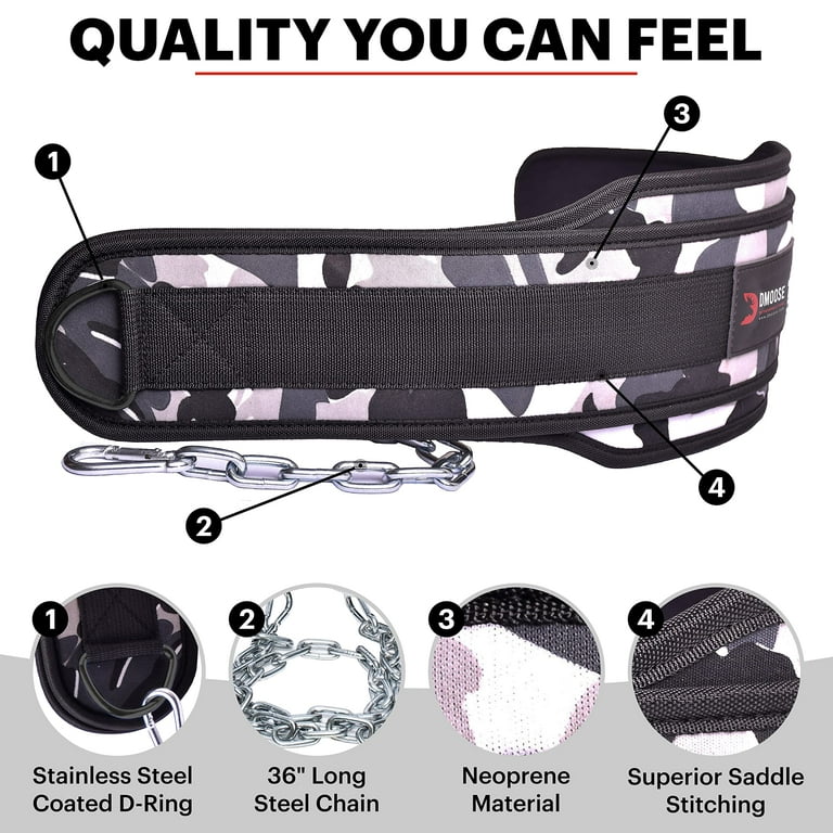 Free Shipping! DMoose Fitness Dip Belt with Chain for