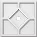thumbnail image 3 of Ekena Millwork CMP10EY 10 in. OD x 3.5 in. Square Embry Architectural Grade PVC Contemporary Ceiling Medallion, 3 of 3