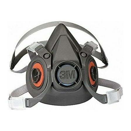 3m Half Mask Respirator,Elastomer,Gray 6300