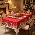 thumbnail image 5 of SLYNSHome Tablecloth For Christmas,Santa Claus Aluminum Foil Waterproof And Oilproof Xmas Table Cover, Holiday Party Decorations 137X183cm, 5 of 6