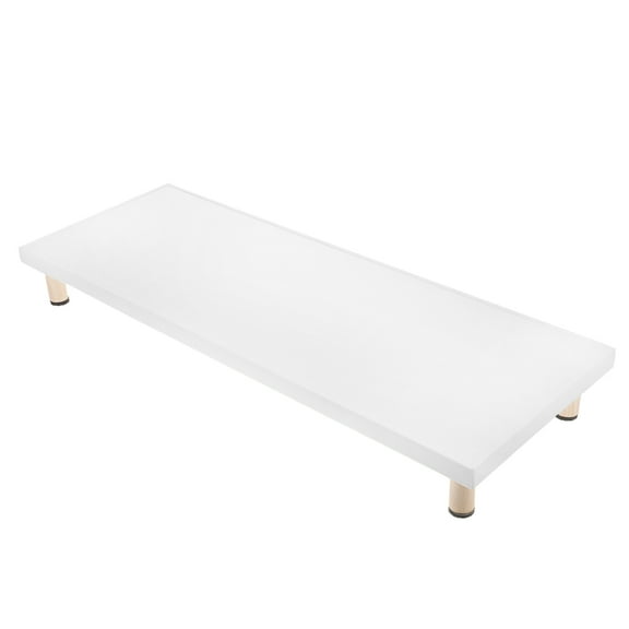 FOMIYES  Monitor Stand White Desk Riser Computer Heightened Shelf Office