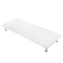 FOMIYES Monitor Stand White Desk Riser Computer Heightened Shelf Office